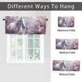 thumbnail image 6 of Running Horse Curtains Valances for Home Decor Pink Floral Cherry Blossom Farm Animal Window Treatment Valance Curtains for Bathroom 54 by 18 in, 1 Panel, 6 of 6
