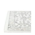 thumbnail image 6 of Unique Loom Aurelia Collection Area Rug - Trajan (4' x 6' Rectangle Ivory/Gray), 6 of 7
