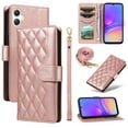 thumbnail image 1 of Samsung Galaxy A06 Phone Case , Wallet Flip Cover Adjustable Crossbody Lanyard Magnetic Card Slots, 1 of 5