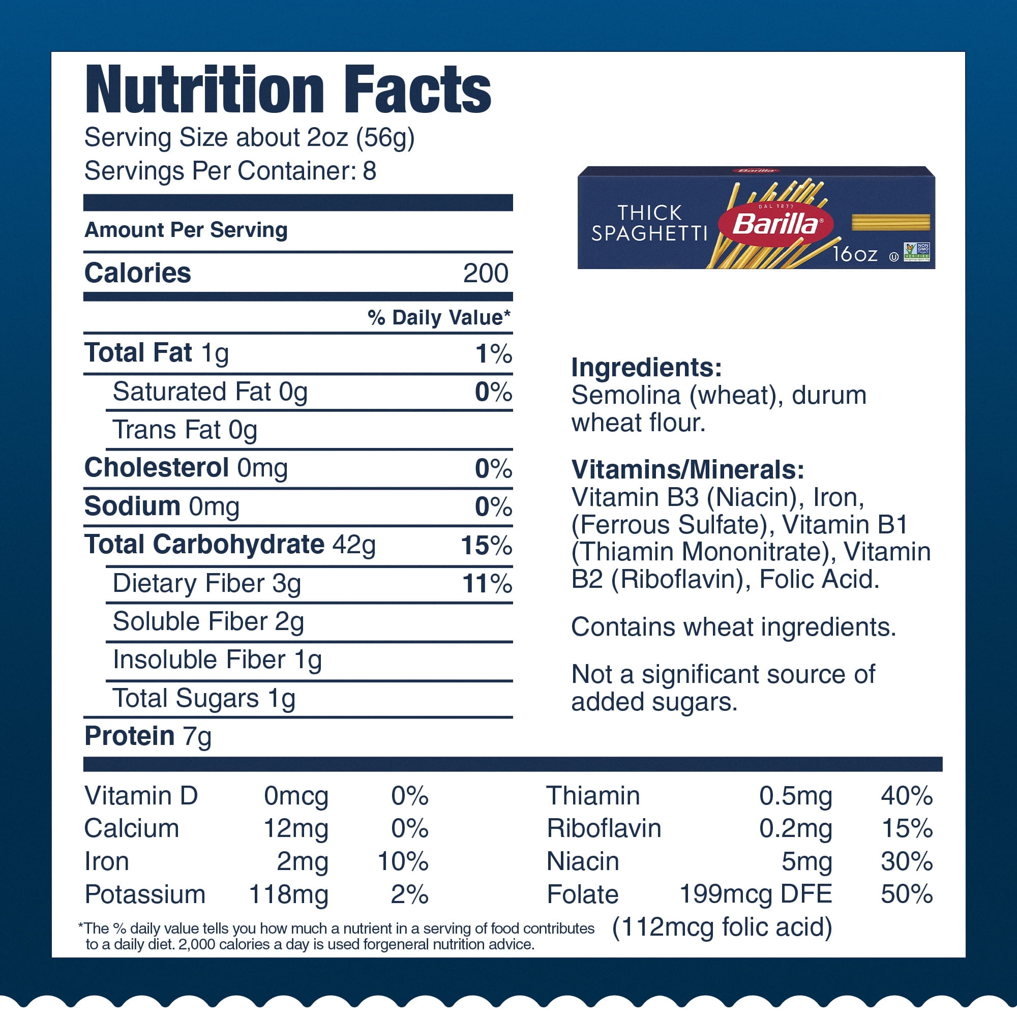 (5 pack) Barilla Classic Non-GMO, Kosher Certified Thick Spaghetti Pasta, 16 oz