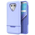 thumbnail image 1 of LG G6 Case, Protective Strong Impact Armor (dual layer protection) Rebel Series By Encased (Periwinkle Purple), 1 of 3