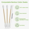 thumbnail image 3 of 1000 Count Cotton Swabs In A Storage Box, Double Tips Bamboo Cotton Swab For Ears & Makeup, 3 of 7