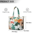thumbnail image 5 of Floral Print Large Capacity Weekender Bag, Durable Carry-On Tote with Zipper Closure for Women Travelers, 5 of 5