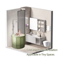 thumbnail image 2 of HDUTNGISN 27'' Portable Foldable Bathtub for Adult Kids,Foldable,Hot Ice Bath Tub for Bathroom, 2 of 8