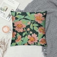 thumbnail image 2 of Throw Pillow Covers Flower Floral Pillow Cover Square Pillow Case Cushion for Home Decor Sofa Couch 18x18 Inch Pillowcase, 2 of 5