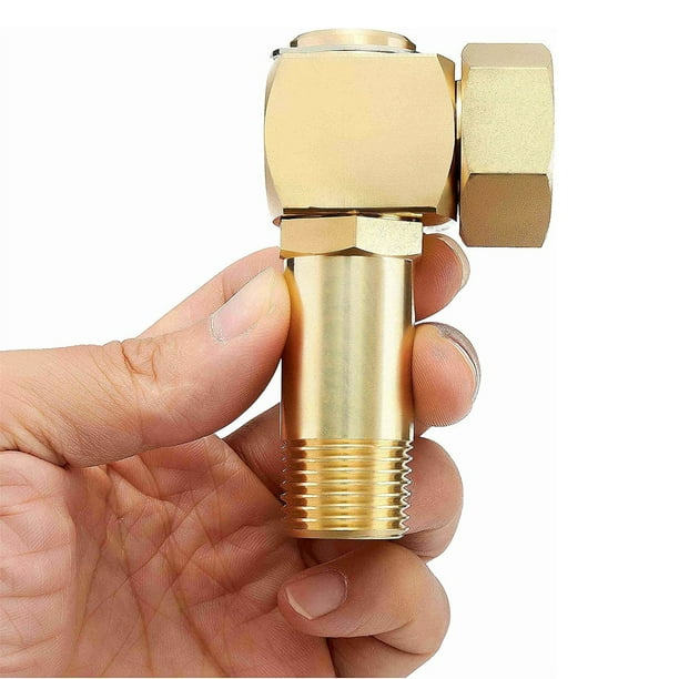 Lolmot Brass Hose Reel Parts Fittings,garden Hose Adapter, Brass Replacement Part Swivel Gold One Size