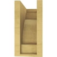 thumbnail image 4 of 5"W x 10"D x 10"H Classic Mediterranean Rough Cedar Woodgrain TimberThane Corbel, Primed Tan, 4 of 6