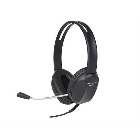 UPC: 0646422301426 | Cyber Acoustics Stereo Headset w/ Single Plug  Black
