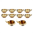 thumbnail image 1 of 10 Piezas Kuber Diya para Decoración Diwali Lámpara de Aceite de Metal de Aleación Tradicional Diwali Diya Vilakku para Puja Pooja India, 1 of 5