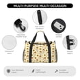 thumbnail image 4 of Easygdp Watercolor Bee Honey Honeycomb Bee Bolsa de Gimnasio, Bolsa de Viaje Duffel, Bolsa de Fin de Semana con Compartimentos, Bolsa de Mano para Noche, 4 of 7