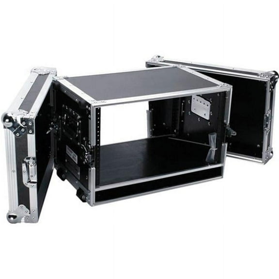 Fly Drive Case 6u Space Effect Case - 14 in. Body Depth with Pull-Out Handle & Wheels