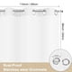 thumbnail image 3 of Cortinas de exterior Uxcell para patio impermeables, 110W x 96L pulgadas, cortinas pesadas para gazebo al aire libre, porche, luz solar [Blanco, con ojales], 3 of 7