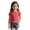 P291 Red, variant on Tfken Soft Tops For Girls Comfy Daily Wear Holiday Summer Short Sleeve Tshirts Tees Comfortable Lightweight T-Shirts Toddler Classic Clothes Size 3-4 Years