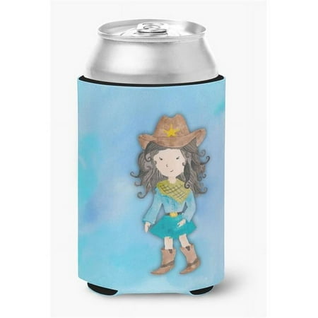 

Cowgirl Watercolor Can or Bottle Hugger