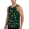 thumbnail image 2 of Gukieu Dinosaurs Print Men's Quick Dry Fitness Vest, Round Neck Sleeveless Fitness Bodybuilding Top-Medium, 2 of 7