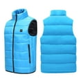 thumbnail image 5 of Lovskoo Women's and Men's Heated Jacket Vest Sleeveless Usb Intelligent Constant Temperature Heated Windproof Plus Size Coat with Winter 4 Heated Zones Coat Quilted Jacket Blue, 5 of 8