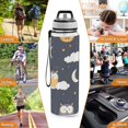 thumbnail image 7 of Owls Clouds Pattern Sport Water Bottle Tritan with Straw 1000ml Portable for Outdoor Daily Use, 7 of 7