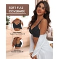 thumbnail image 4 of Sujetador inalámbrico de cobertura total HORIZUN para mujer, negro, talla M, 4 of 7