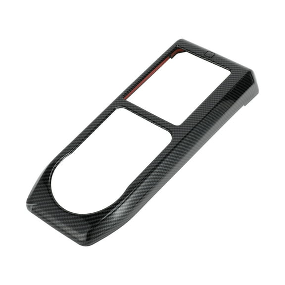 Unique Bargains 1 Pcs Center Console Gear Shift Frame Panel Cover Trim for Toyota Tacoma 2016-2023 Gear Shift Panel Decor Cover Sticker Carbon Fiber Pattern ABS Black