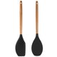 thumbnail image 1 of Utensilios de cocina con mango de madera de silicona, 2 uds., utensilios de cocina con mangos de madera, herramientas para utensilios de cocina resistentes al calor, 1 of 5