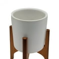 thumbnail image 2 of Mainstays 4.25"dia x 7.25"H Ceramic Pot with Stand, White Color., 2 of 5