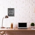 thumbnail image 3 of Stupell Industries Risk Black and White Inspirational Word Chalk Drawing Design Gray Farmhouse Rustic Framed Giclee Texturized Art by ALI Chris, 3 of 3