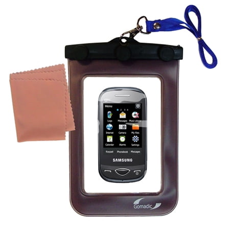 Gomadic Clean and Dry Waterproof Protective Case Suitablefor the Samsung Corby Plus B3410R to use Underwater