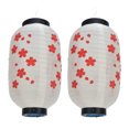 thumbnail image 4 of Juego de 2 farolillos rojos Sakura Ticfox de 8 pulgadas Tela de seda colgante, 4 of 14