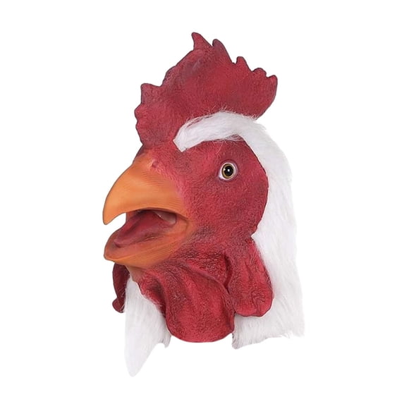 Máscara de cabeza de pollo para Halloween para adultos y niños. Máscara de animal de para cumpleaños.