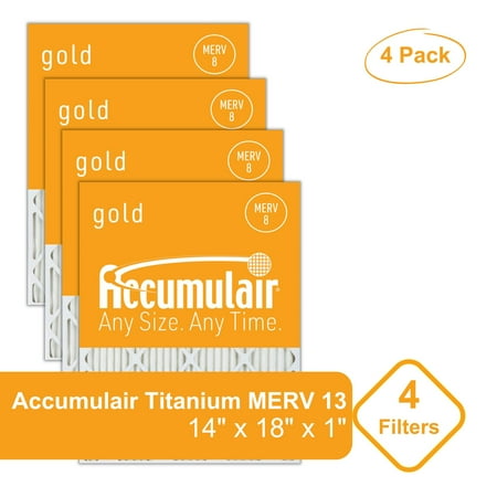 

Accumulair Gold 14x18x1 MERV 8 Air Filter (4 Pack)