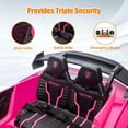 thumbnail image 5 of Lamborghini 24V Ride on Car for Big Kids, Lamborghini Huracan Battery Powered Ride on Toy with Remote Control, Electric Car for Kids Toddlers 3-6, 4 Wheelers Car w/ Bluetooth & Light, 360° Spin, Pink, 5 of 10