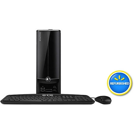 eMachines Black Refurbished EL1360G-UW12P Small Form Factor Desktop PC with AMD E-300 Processor, 2GB Memory, 500GB Hard Drive and Windows 7 Home Premium (Monitor Not Included)