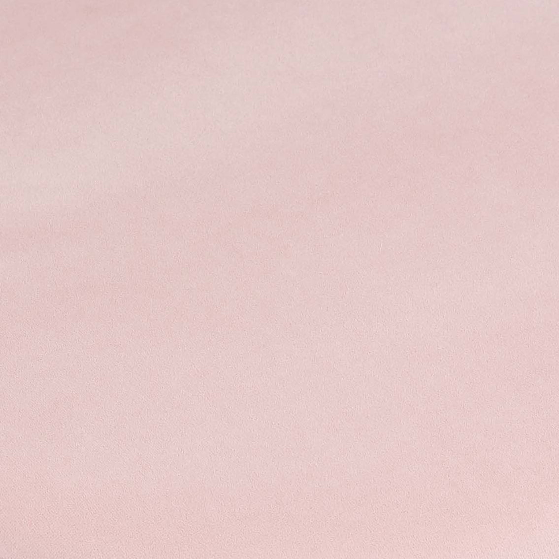 TOV Furniture Melody Blush Tasseled Velvet Ottoman with Brass Band