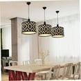 thumbnail image 5 of Bamboo Lamp Shades, Kvago Drum Lampshade, E27 Vintage Bamboo Lampshade Boho Chandelier Lamp Cover Replaceable Accessories for Pendant Floor Tables Lamps (11.81 x 11.81 x 7.87 in, Style A), 5 of 9