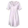 thumbnail image 5 of ZyeKqe Sleep Shirts for Women V Neck Sleeveless Nightgown Casual Lightweight Comfy Loungewear Mini Dress, 5 of 7
