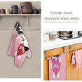 thumbnail image 3 of SKYSONIC 2 Pack Funny Pugs Hearts Hand Towels, Valentine Romantic Quote Kitchen Towel Ultra Soft and Absorbent,Decorative Fingertip Face Towel for Bathroom Hotel, 28.3"x14.4", 3 of 6