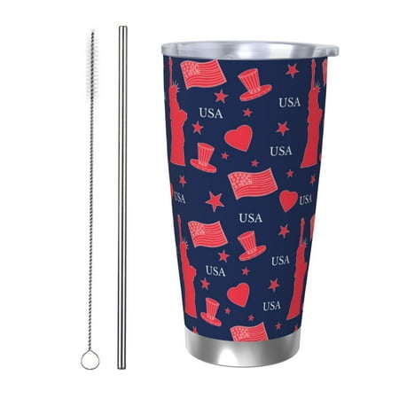 

Coaee The Statue Of Liberty for 20oz Insulated Kettle Water Bottle For Running Hiking Cycling Climbing Men S Woman Insulated Water Bottle-Straw Two-piece Set