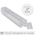 thumbnail image 4 of A&S Mezuzot Clear Lucite Mezuzah Case with Silver Shin Design Waterproof Judaica Door Mezuza for Home Blessing(1 Pack of 2, 7 Inches), 4 of 6