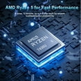 thumbnail image 4 of HP 17 Inch Touchscreen Laptop Computer, 17.3" 250 nits Anti-Glare Display, AMD Ryzen 5 7430U, 32GB RAM, 1TB SSD, Windows 11 Pro, AI Copilot, Fast Charge, AMD Radeon Graphics, Wi-Fi 6, 4 of 8