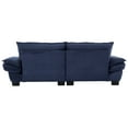 thumbnail image 6 of Corduroy Sofa Sleeper Couch Loveseat Sofa with Pillows Comfy Upholstered Deep Seat Sofa for Bedroom,Living Room,Office,Dorm-Blue Corduroy, 6 of 9