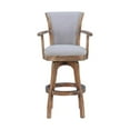 thumbnail image 2 of Tabouret Pivotant en Lin Ivoire Mastic Raleigh Arm 30", 2 of 7
