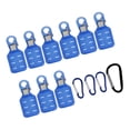 thumbnail image 3 of 9 protectores de anzuelos para calamar, fundas para señuelos de pesca con 4 mosquetones, duraderos. L azul, 3 of 8