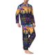 thumbnail image 2 of Fotbe Cosmic Irises At Twilight Pijama de Hombre con Estampado de Manga Larga, Conjunto de 2 Piezas, Ropa de Dormir Suave y Cómoda con Bolsillos-Medium, 2 of 7