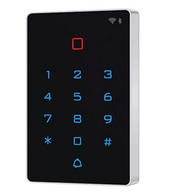 Serrure de Porte à Clavier avec Carte Tactile Rétroéclairée, Ouvre-Porte Étanche, Ouverture à Distance, Mot de Passe, Libérez Vos Mains