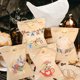 thumbnail image 5 of 24 juegos de bolsas de papel Kraft de agradecimiento, bolsa de regalo de feliz cumpleaños Dino de arcoíris, bolsa de recuerdo de fiesta de flores Retro, suministros para galletas y dulces, 5 of 5