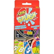 Mattel Games ?UNO Splash Card Game for Outdoor Camping, Travel and Family Night with Water-Resistent Plastic Cards