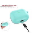 thumbnail image 5 of For Airpods 3 & Airpods 3rd Gen Silicone Case, AirPods 3 Case with Keychain, Njjex Shockproof Protective Premium Silicone Cover Skin for Apple Airpods 3rd Generation 2021 -Turquoise, 5 of 9