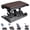 Brown, variant on Foot Rest for Under Desk at Work,Height Adjustable Infinite Angle Ergonomic Foldable Footrest for Office, Gaming,Computer, Removable Pad Desk Foot Stool with Massage Beads,for All Seasons