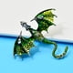 thumbnail image 4 of Broche de dragón esmaltado realista, pecho de dragón esmaltado al óleo pintado, 4 of 4