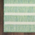 thumbnail image 4 of Pemberly Row Contemporary 9'x12' Fabric Blue Green Ivory Area Rug, 4 of 7